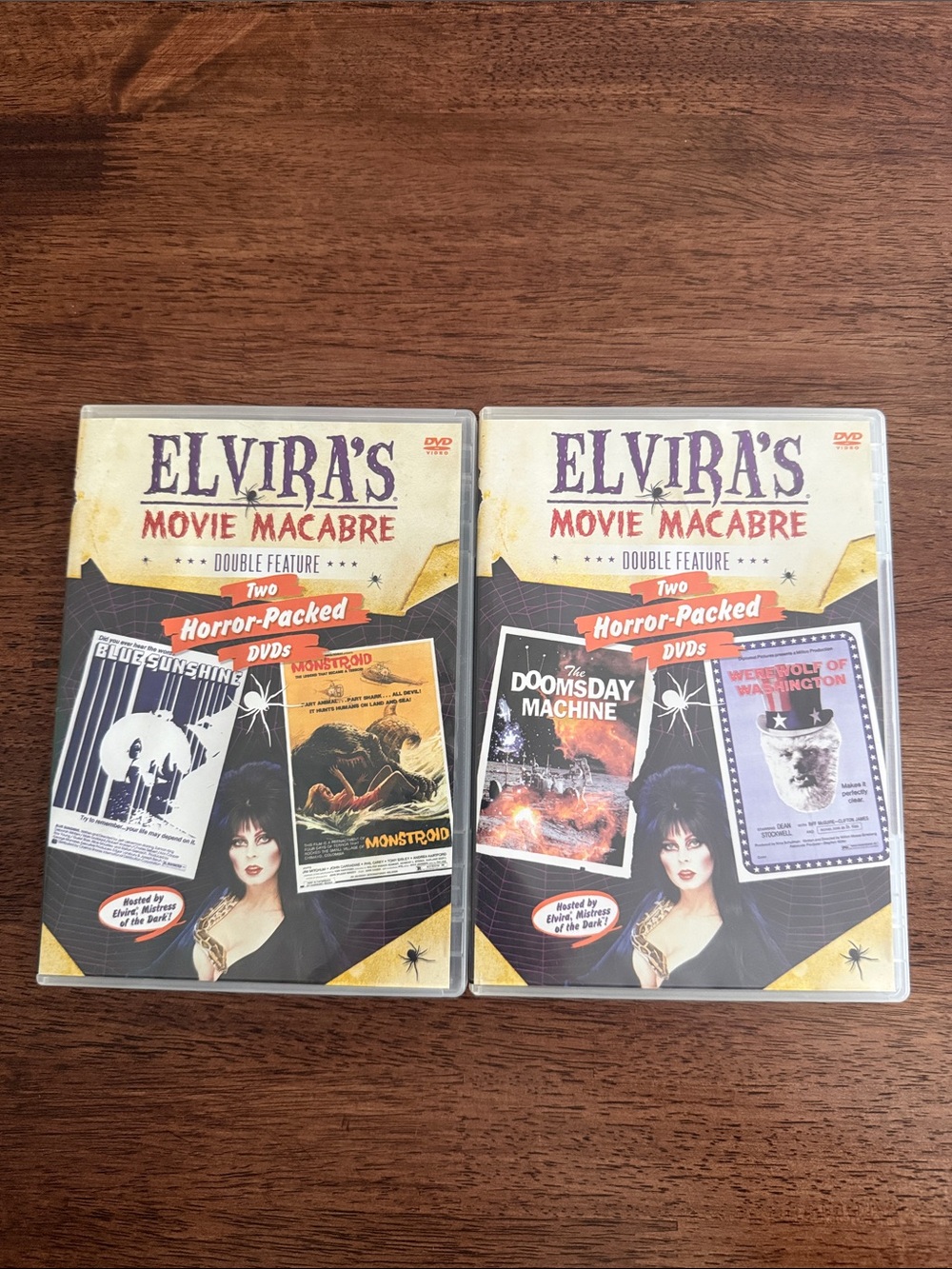 2 Elvira’s Movie Macabre double feature horror movie dvd’s